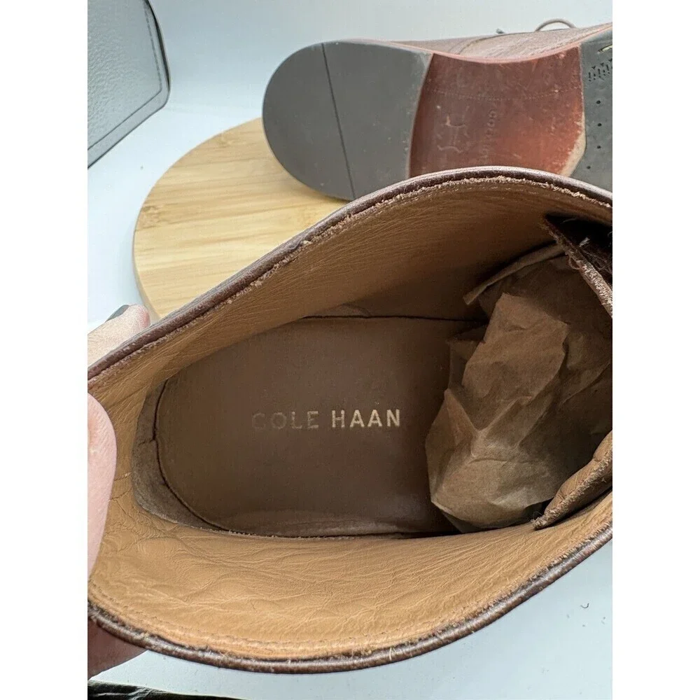 Cole Haan Barron Brown Leather Chukka Boots Men’s 11.5 Lace-Up Ankle Boot